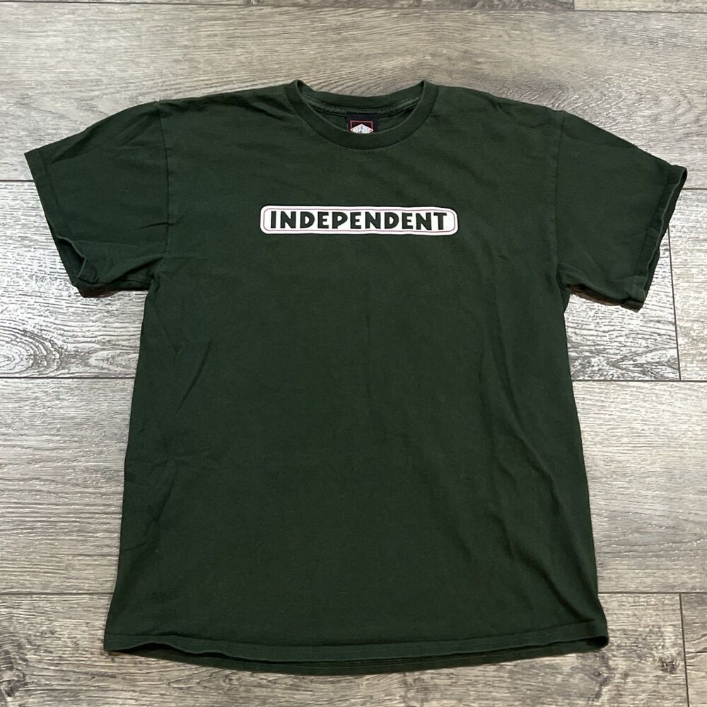 Independent Trucks Truck Co. Skate Forest Green Spellout T-Shirt - Men’s Medium